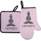 Lotus Pose Right Oven Mitt & Pot Holder Set