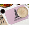 Lotus Pose Octagon Placemat - Single front (LIFESTYLE) Flatlay