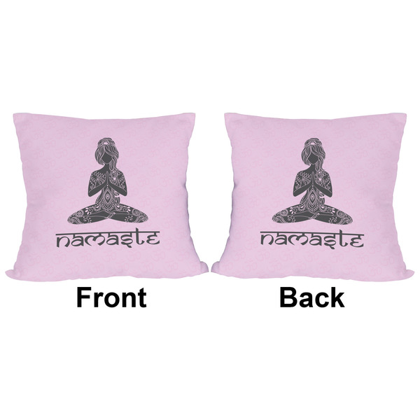 Lotus Pose Outdoor Pillow - 16x16