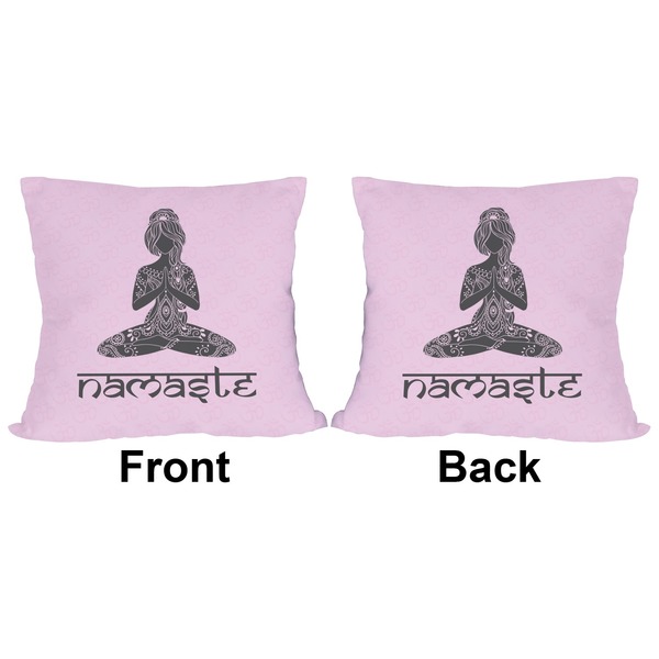 Lotus Pose Outdoor Pillow - 18x18