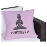 Lotus Pose Outdoor Pillow (Personalized)