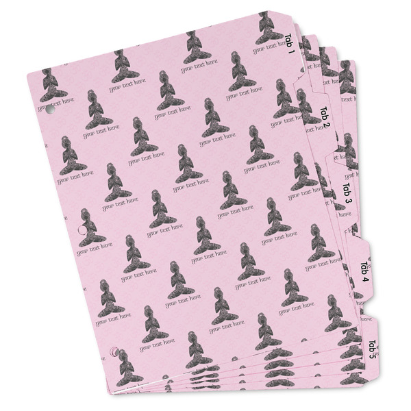 Custom Lotus Pose Binder Tab Divider - Set of 5