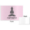 Lotus Pose Disposable Paper Placemat - Front & Back