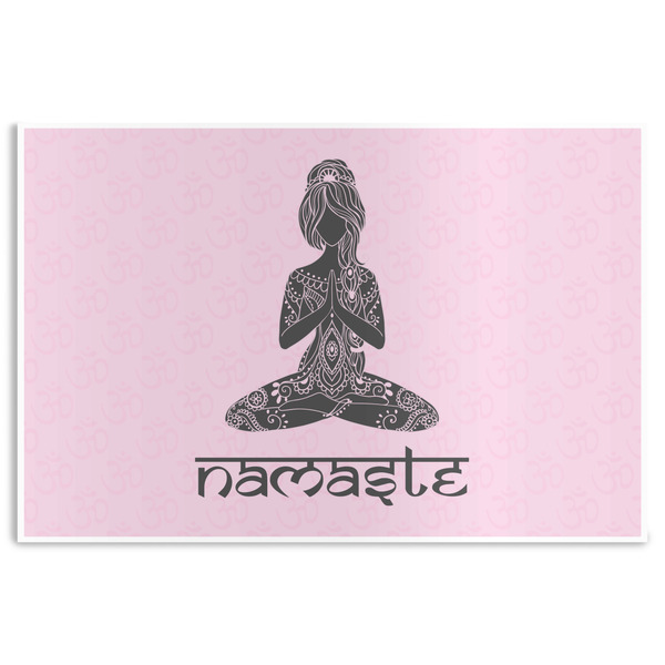 Custom Lotus Pose Disposable Paper Placemats