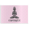 Lotus Pose Disposable Paper Placemat - Front View