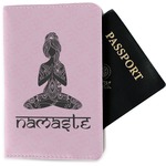 Lotus Pose Passport Holder - Fabric (Personalized)