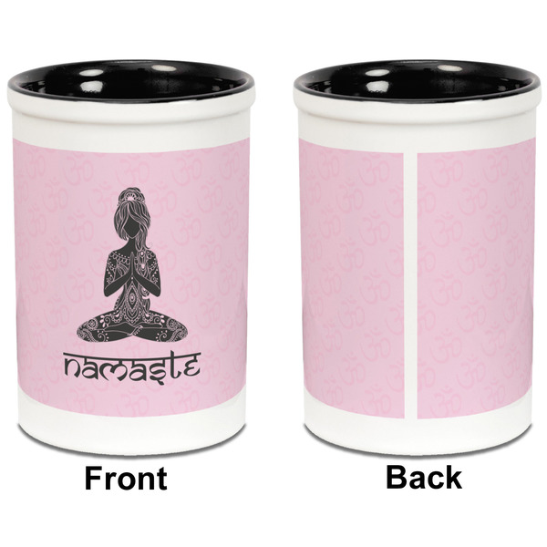 Lotus Pose Pencil Holder - Black - approval