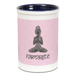 Lotus Pose Ceramic Pencil Holders - Blue