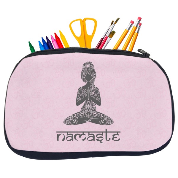 Lotus Pose Pencil / School Supplies Bags - Medium
