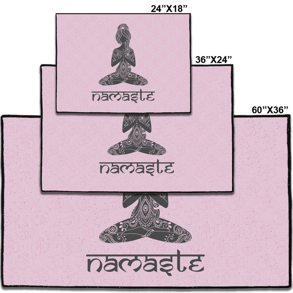 Lotus Pose Personalized Door Mat - Group Parent IMF