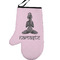 Lotus Pose Left Oven Mitt (Personalized)