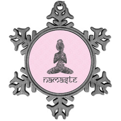 Lotus Pose Vintage Snowflake Ornament