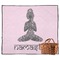Lotus Pose Outdoor Picnic Blanket (Personalized)