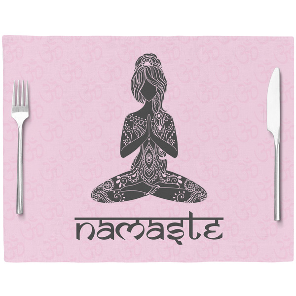 Lotus Pose Placemat with Props