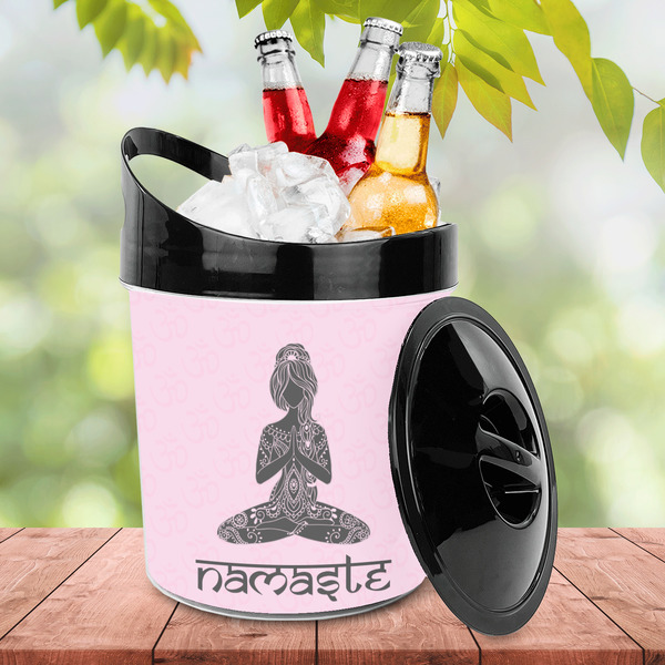 Lotus Pose Plastic Ice Bucket - LIFESTYLE