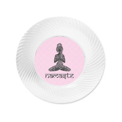 Lotus Pose Plastic Party Appetizer & Dessert Plates - 6"