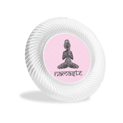 Lotus Pose Plastic Party Appetizer & Dessert Plates - 6"