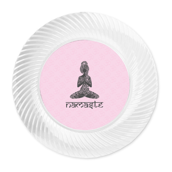 Lotus Pose Plastic Party Dinner Plates - Approval