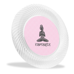 Lotus Pose Plastic Party Dinner Plates - 10"