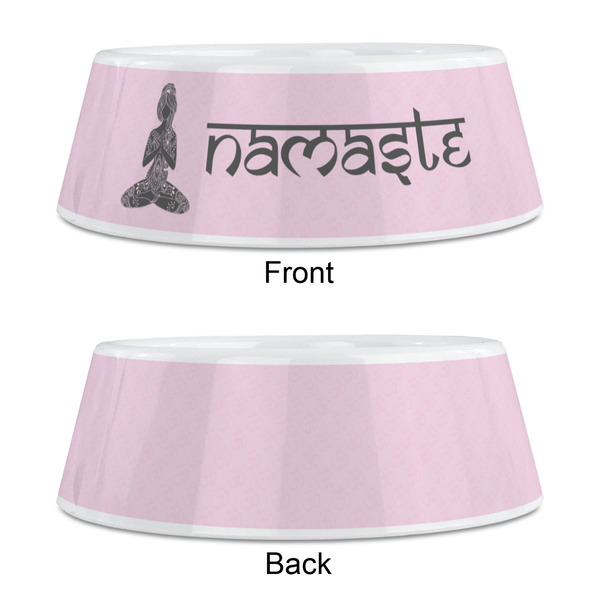 Lotus Pose Plastic Pet Bowls - Medium - APPROVAL