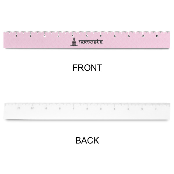 Lotus Pose Plastic Ruler - 12" - APPROVAL