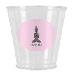 Lotus Pose Plastic Shot Glass