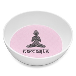 Lotus Pose Melamine Bowl - 8 oz (Personalized)