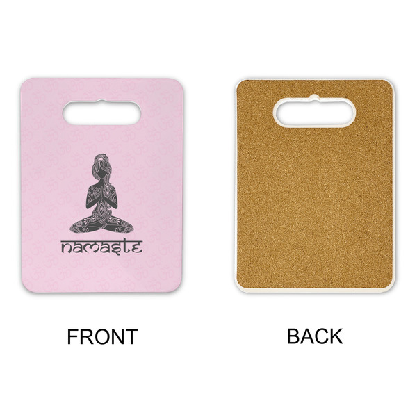 Lotus Pose Rectangle Trivet with Handle - APPROVAL