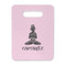 Lotus Pose Rectangle Trivet with Handle - FRONT