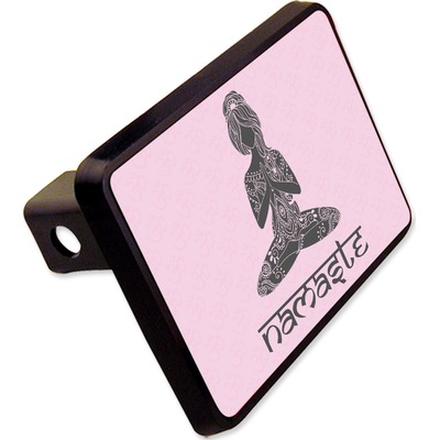 Lotus Pose Rectangular Trailer Hitch Cover - 2" (Personalized)