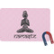 Lotus Pose Rectangular Fridge Magnet (Personalized)