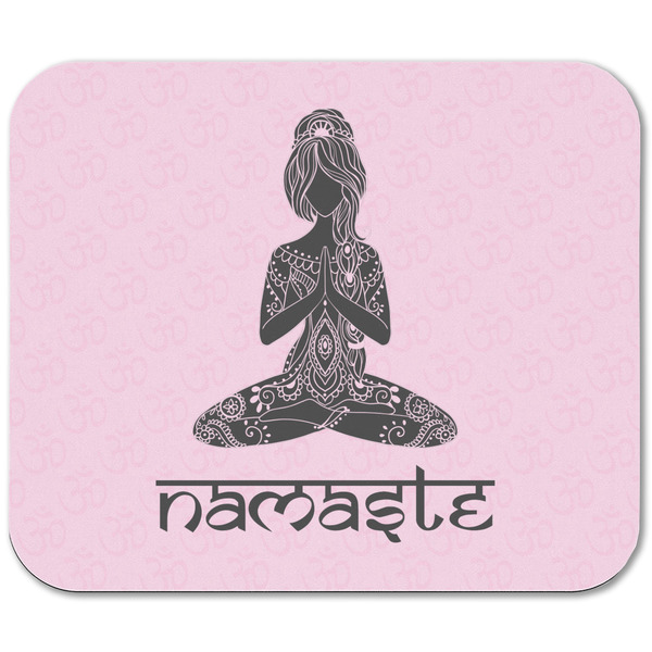 Lotus Pose Rectangular Mouse Pad - APPROVAL