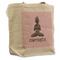 Lotus Pose Reusable Cotton Grocery Bag