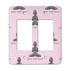 Lotus Pose Rocker Style Light Switch Cover - Two Switch