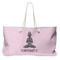 Lotus Pose Large Tote Bag with Rope Handles