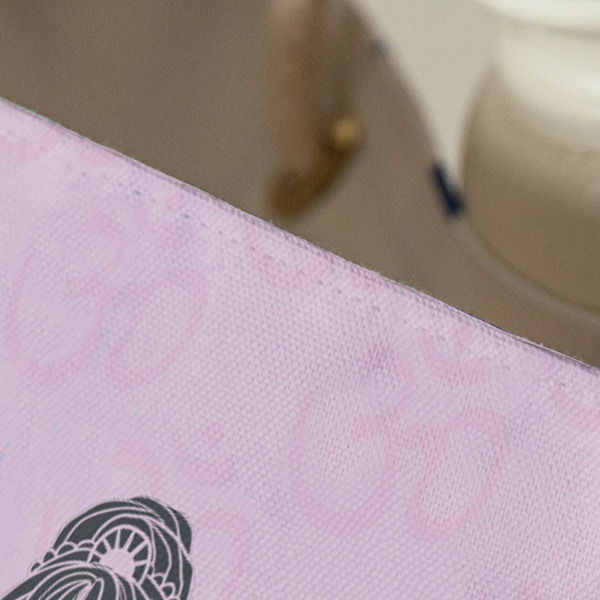 Lotus Pose Large Rope Tote - Close Up View