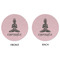 Lotus Pose Round Linen Placemats - APPROVAL (double sided)
