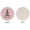 Lotus Pose Round Linen Placemats - APPROVAL (single sided)