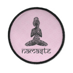 Lotus Pose Iron On Round Patch