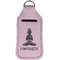 Lotus Pose Sanitizer Holder Keychain - Large (Front)