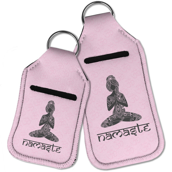 Lotus Pose Sanitizer Holder Keychain - Parent Main