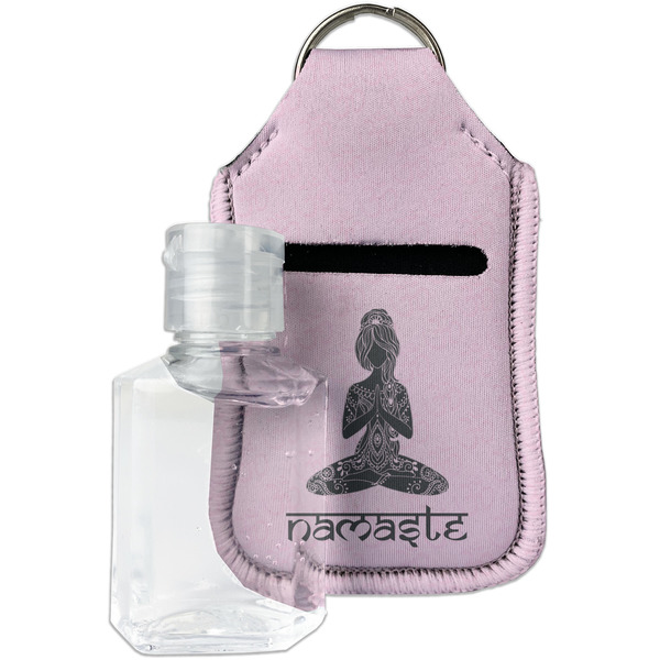 Custom Lotus Pose Hand Sanitizer & Keychain Holder - Small