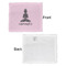 Lotus Pose Security Blanket - Front & White Back View