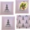 Lotus Pose Set of 4 Glass Square Lunch / Dinner Plate 9.5" (Personalized)