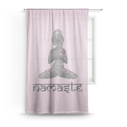 Lotus Pose Sheer Curtain