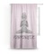 Lotus Pose Sheer Curtain With Window and Rod