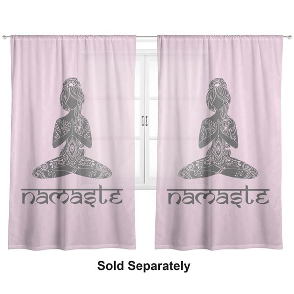 Lotus Pose Sheer Curtains