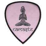 Lotus Pose Iron on Shield Patch A