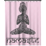 Lotus Pose Extra Long Shower Curtain - 70"x84" (Personalized)