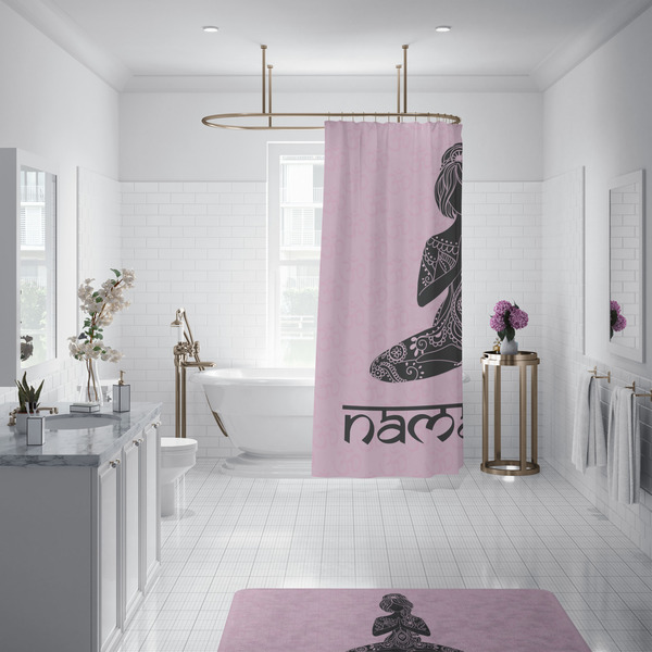 Lotus Pose Shower Curtain - Custom Size